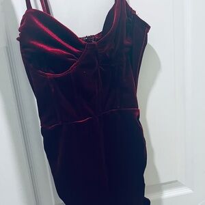 Velevet Red Dress